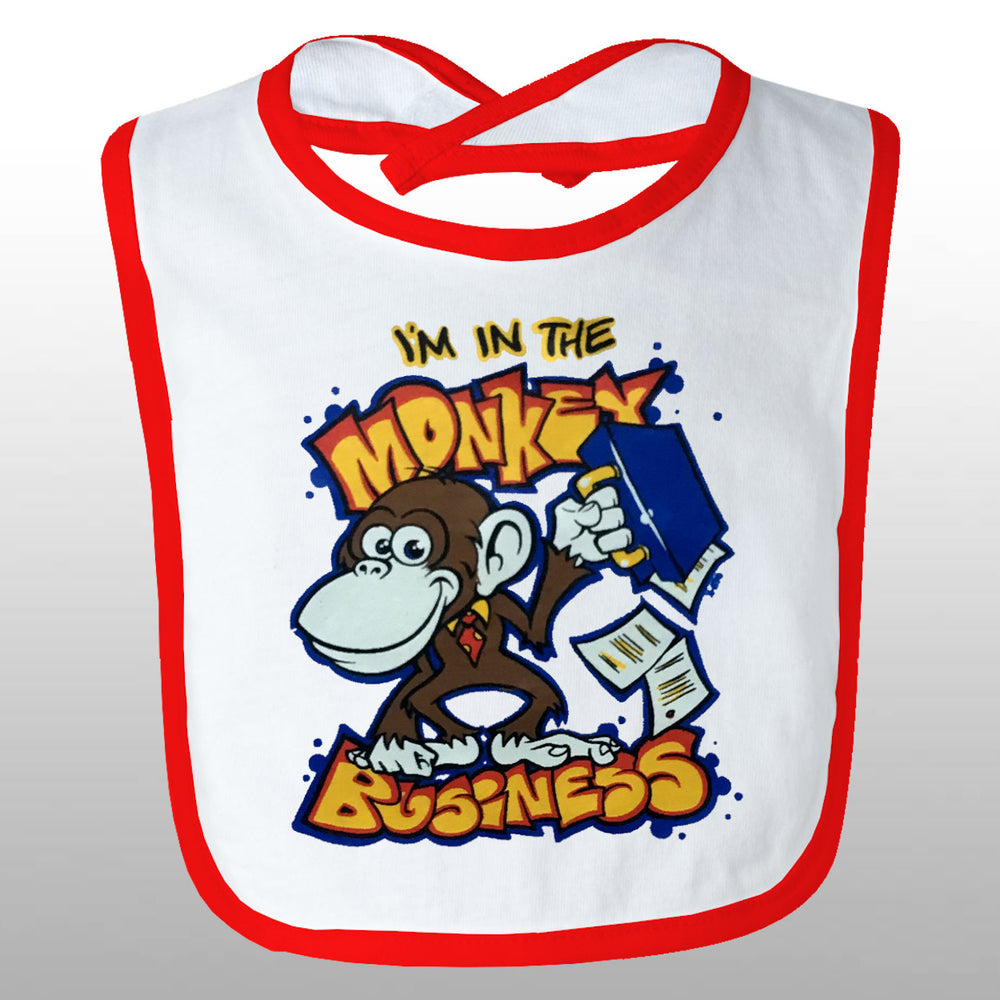 Monkey Business Bib